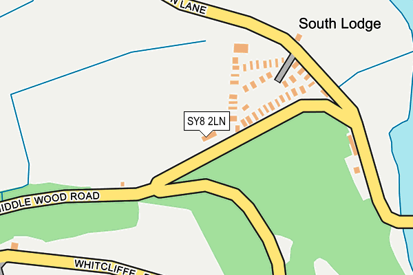 SY8 2LN map - OS OpenMap – Local (Ordnance Survey)