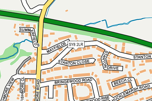 SY8 2LR map - OS OpenMap – Local (Ordnance Survey)