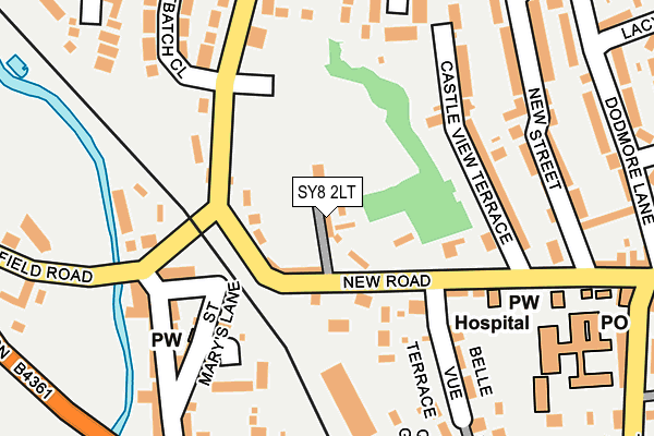 SY8 2LT map - OS OpenMap – Local (Ordnance Survey)