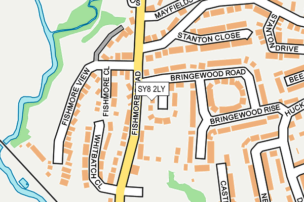 SY8 2LY map - OS OpenMap – Local (Ordnance Survey)