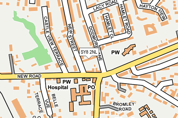 SY8 2NL map - OS OpenMap – Local (Ordnance Survey)