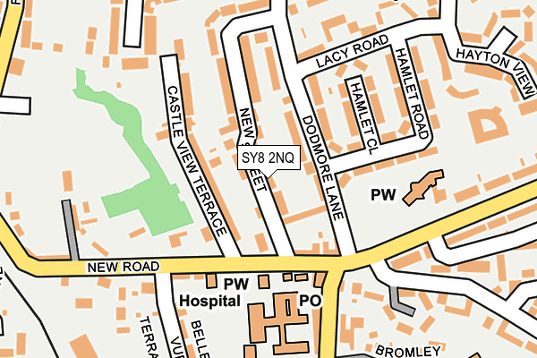 SY8 2NQ map - OS OpenMap – Local (Ordnance Survey)