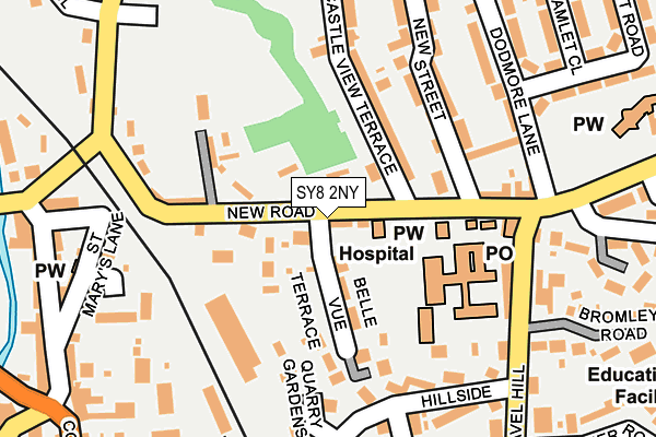 SY8 2NY map - OS OpenMap – Local (Ordnance Survey)
