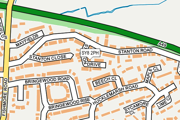 SY8 2PH map - OS OpenMap – Local (Ordnance Survey)