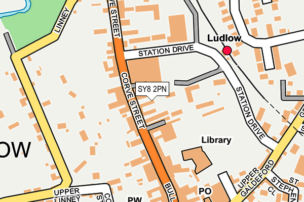 SY8 2PN map - OS OpenMap – Local (Ordnance Survey)