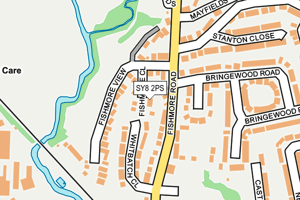 SY8 2PS map - OS OpenMap – Local (Ordnance Survey)