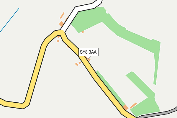 SY8 3AA map - OS OpenMap – Local (Ordnance Survey)