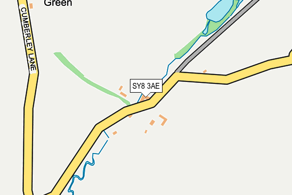 SY8 3AE map - OS OpenMap – Local (Ordnance Survey)