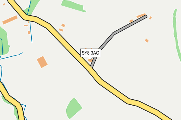 SY8 3AG map - OS OpenMap – Local (Ordnance Survey)