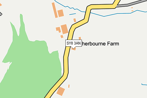 SY8 3AN map - OS OpenMap – Local (Ordnance Survey)