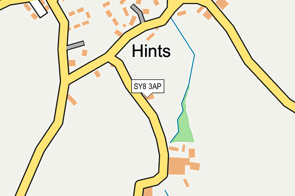 SY8 3AP map - OS OpenMap – Local (Ordnance Survey)