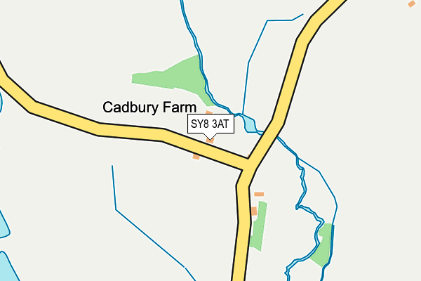 SY8 3AT map - OS OpenMap – Local (Ordnance Survey)