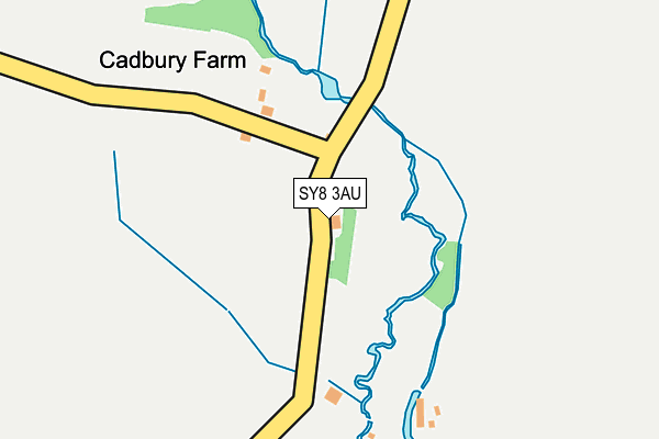 SY8 3AU map - OS OpenMap – Local (Ordnance Survey)