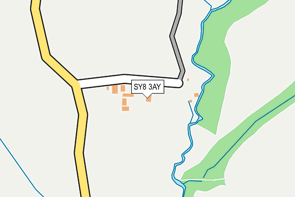 SY8 3AY map - OS OpenMap – Local (Ordnance Survey)
