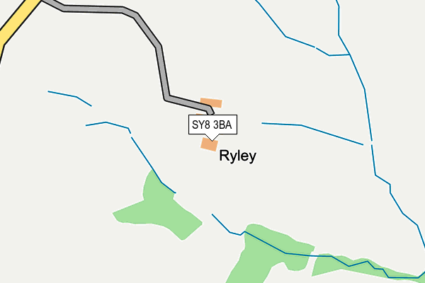 SY8 3BA map - OS OpenMap – Local (Ordnance Survey)