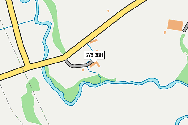 SY8 3BH map - OS OpenMap – Local (Ordnance Survey)