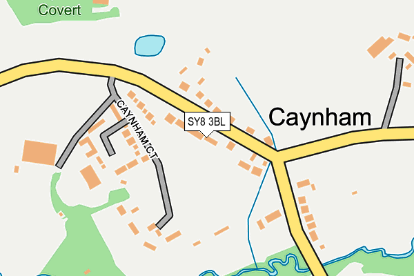 SY8 3BL map - OS OpenMap – Local (Ordnance Survey)