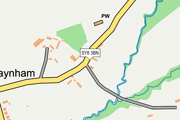 SY8 3BN map - OS OpenMap – Local (Ordnance Survey)