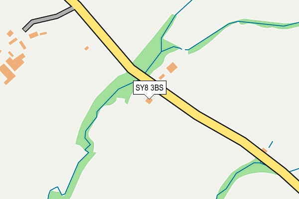 SY8 3BS map - OS OpenMap – Local (Ordnance Survey)