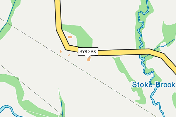 SY8 3BX map - OS OpenMap – Local (Ordnance Survey)