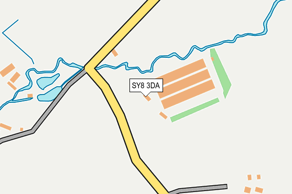 SY8 3DA map - OS OpenMap – Local (Ordnance Survey)