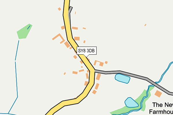 SY8 3DB map - OS OpenMap – Local (Ordnance Survey)