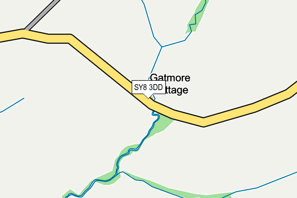 SY8 3DD map - OS OpenMap – Local (Ordnance Survey)