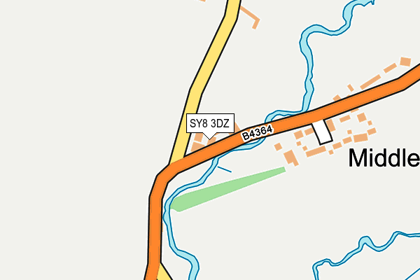 SY8 3DZ map - OS OpenMap – Local (Ordnance Survey)