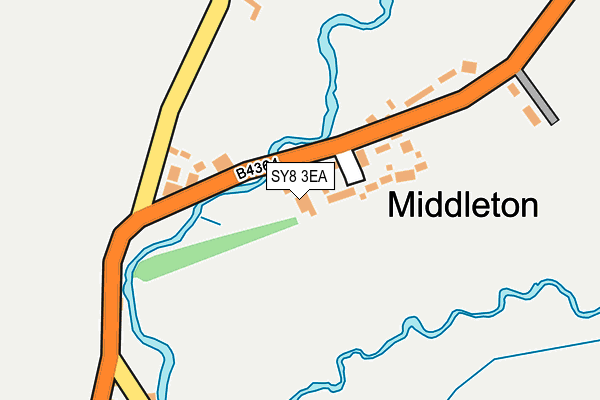 SY8 3EA map - OS OpenMap – Local (Ordnance Survey)