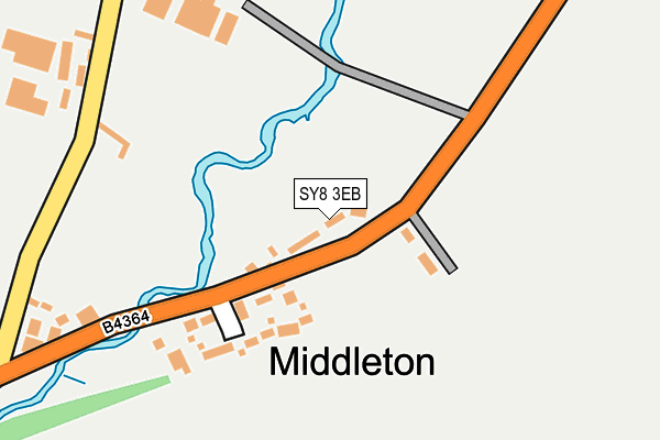 SY8 3EB map - OS OpenMap – Local (Ordnance Survey)