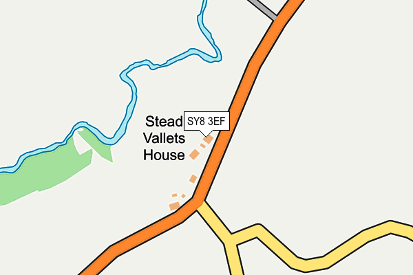SY8 3EF map - OS OpenMap – Local (Ordnance Survey)