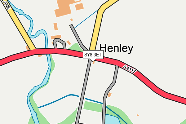 SY8 3ET map - OS OpenMap – Local (Ordnance Survey)