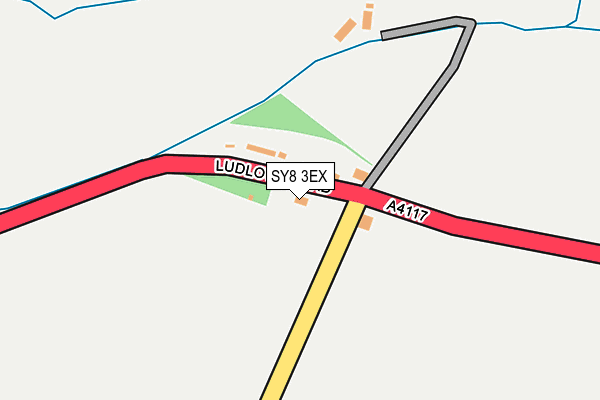 SY8 3EX map - OS OpenMap – Local (Ordnance Survey)