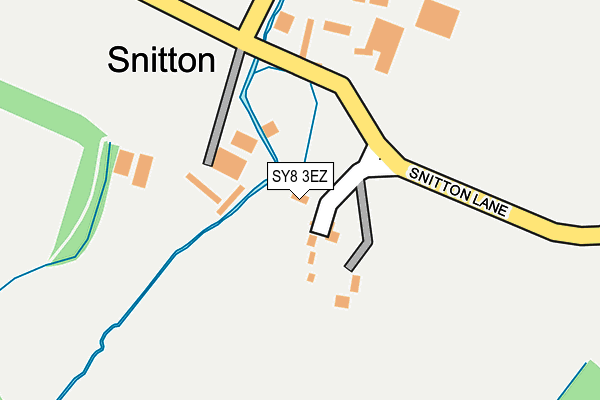 SY8 3EZ map - OS OpenMap – Local (Ordnance Survey)