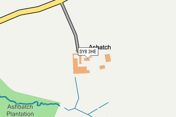 SY8 3HE map - OS OpenMap – Local (Ordnance Survey)