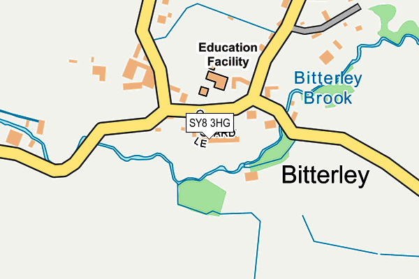 SY8 3HG map - OS OpenMap – Local (Ordnance Survey)