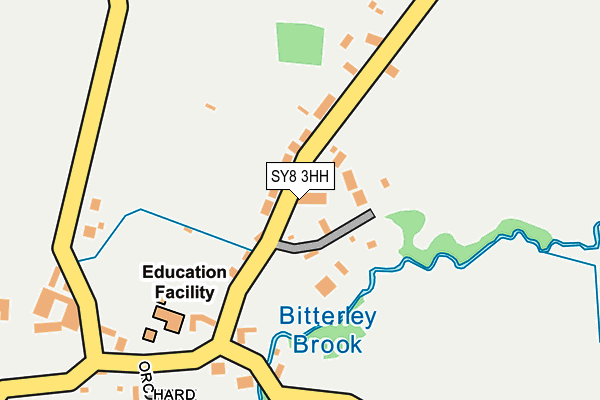 SY8 3HH map - OS OpenMap – Local (Ordnance Survey)