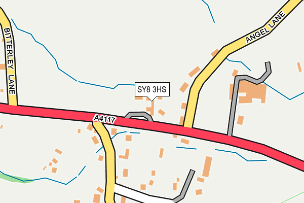 SY8 3HS map - OS OpenMap – Local (Ordnance Survey)