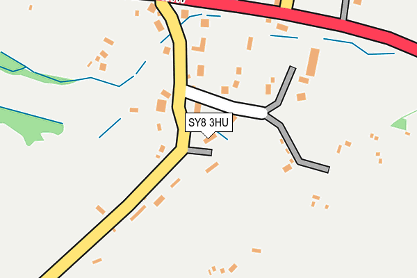 SY8 3HU map - OS OpenMap – Local (Ordnance Survey)