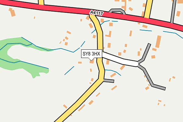 SY8 3HX map - OS OpenMap – Local (Ordnance Survey)