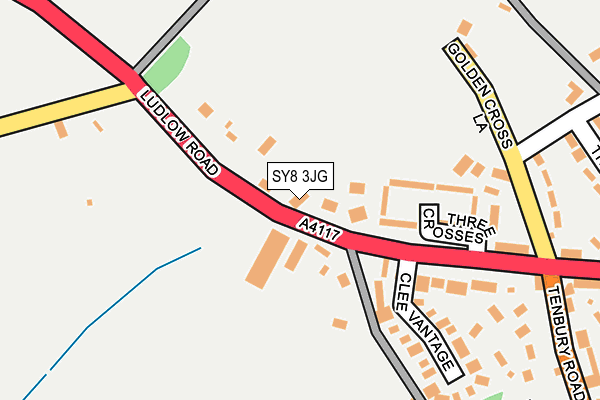 SY8 3JG map - OS OpenMap – Local (Ordnance Survey)