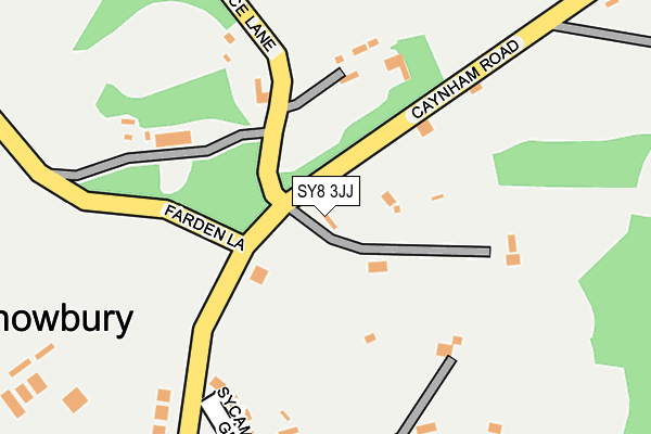 SY8 3JJ map - OS OpenMap – Local (Ordnance Survey)