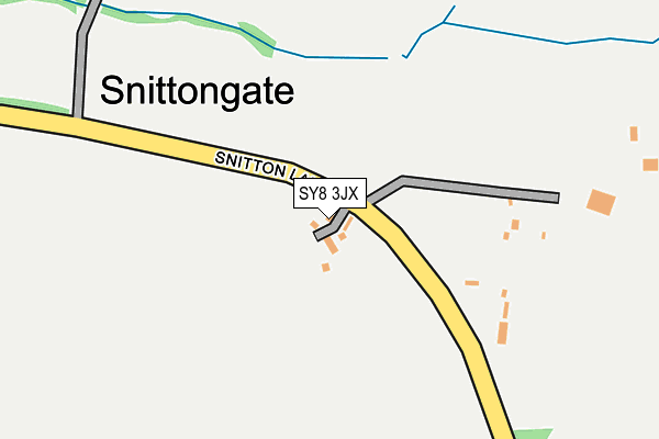 SY8 3JX map - OS OpenMap – Local (Ordnance Survey)