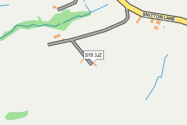 SY8 3JZ map - OS OpenMap – Local (Ordnance Survey)