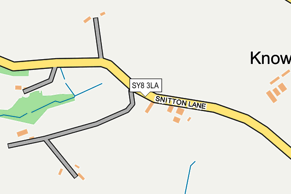 SY8 3LA map - OS OpenMap – Local (Ordnance Survey)