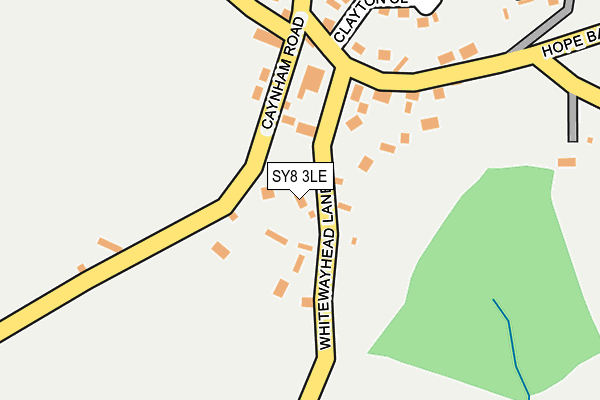 SY8 3LE map - OS OpenMap – Local (Ordnance Survey)