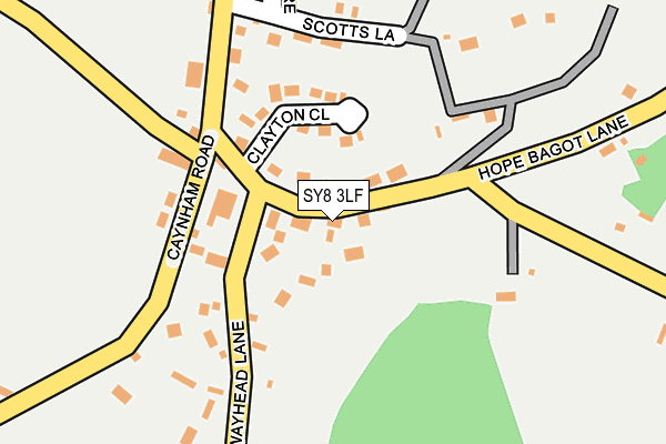 SY8 3LF map - OS OpenMap – Local (Ordnance Survey)