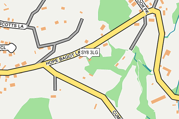 SY8 3LG map - OS OpenMap – Local (Ordnance Survey)