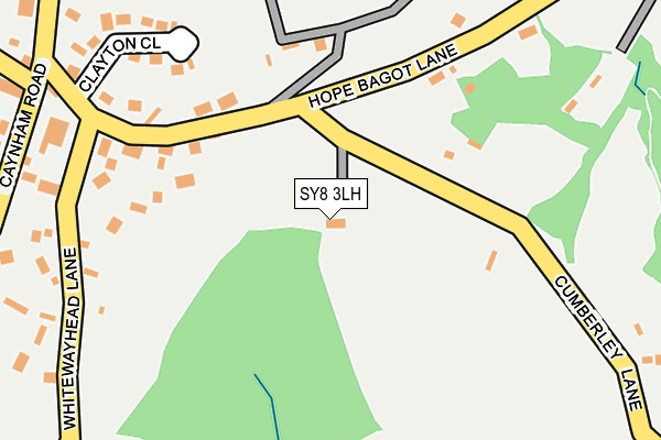 SY8 3LH map - OS OpenMap – Local (Ordnance Survey)