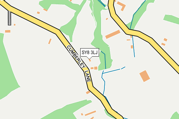 SY8 3LJ map - OS OpenMap – Local (Ordnance Survey)